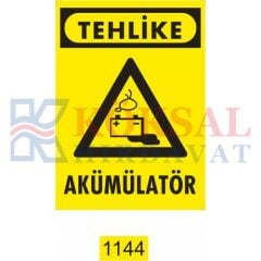 AKÜMÜLATÖR / UYARI - İKAZ LEVHASI