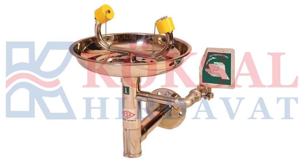 Ayak Kumandalı Göz Duşu / 15014500 PASLANMAZ ÇELİK