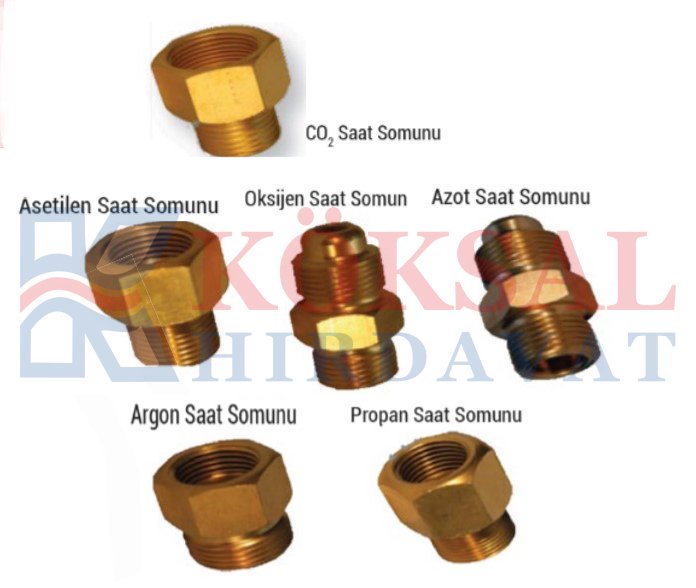 AXU Basınç Düşürücü Yedek Somun 9301 S Oksijen Saat Somunu