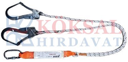 KA341 Şok Emici Çift Kollu Statik Halatlı Büyük Kancalı
