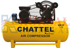 CHT-1255-7,5-12 HAVA KOMPRESÖRÜ 500 LT 12 BAR 7,5 HP (TRİFAZE)