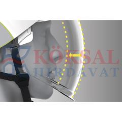 DELTAPLUS ONYX ÇİFT KABUKLU ÇIKARILABİLİR VİZÖRLÜ GÜVENLİK KASKI