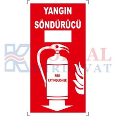 YANGIN SÖNDÜRÜCÜ - İKAZ LEVHASI