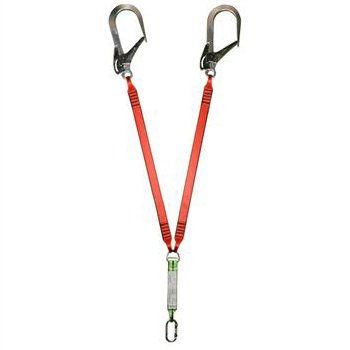 EKS-240 Şok Emicili Elastik Çift Bacaklı Lanyard 1.2 METRE