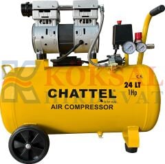 CHT-1224 SESSİZ-YAĞSIZ KOMPRESÖR 24 LT 8BAR 1HP