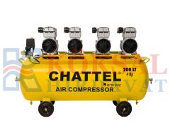 CHT 1220-4 SESSİZ - YAĞSIZ HAVA KOMPRESÖR 200 LT 8BAR 4 HP