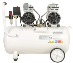 Kuletaş Süper Sessiz Yağsız Kompresör 60 Litre Çift Motor
