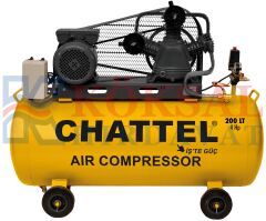 CHT 1221-4 SESLİ - YAĞLI HAVA KOMPRESÖRÜ 200LT 8BAR 4HP (MONOFAZE)