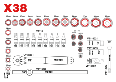 1/2'' LOKMA ANAHTAR TAKIMI - VT114124
