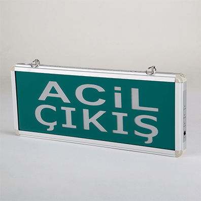 EXIT ÇIKIŞ ARMATÜRÜ LEDLİ 3 SAAT AKÜLÜ 9176