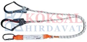 KA341 E Şok Emici Çift Kollu Statik Halatlı ELEKTRİKÇİ KANCALI 58''LİK