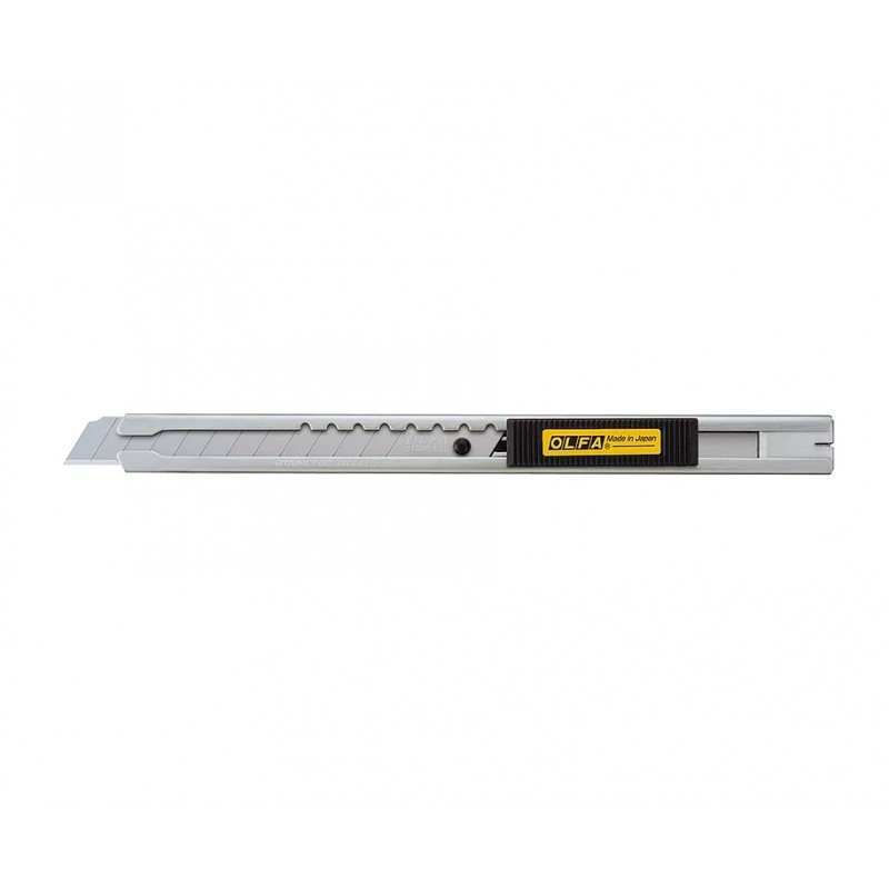 OLFA SVR-2 ÇELİK GÖVDELİ OTOMATİK KİLİTLİ DAR MAKET BIÇAĞI