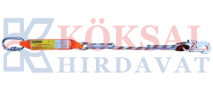 KA387 Şok Emici Tek İpli Statik Halatlı Küçük Kancalı Karabinalı