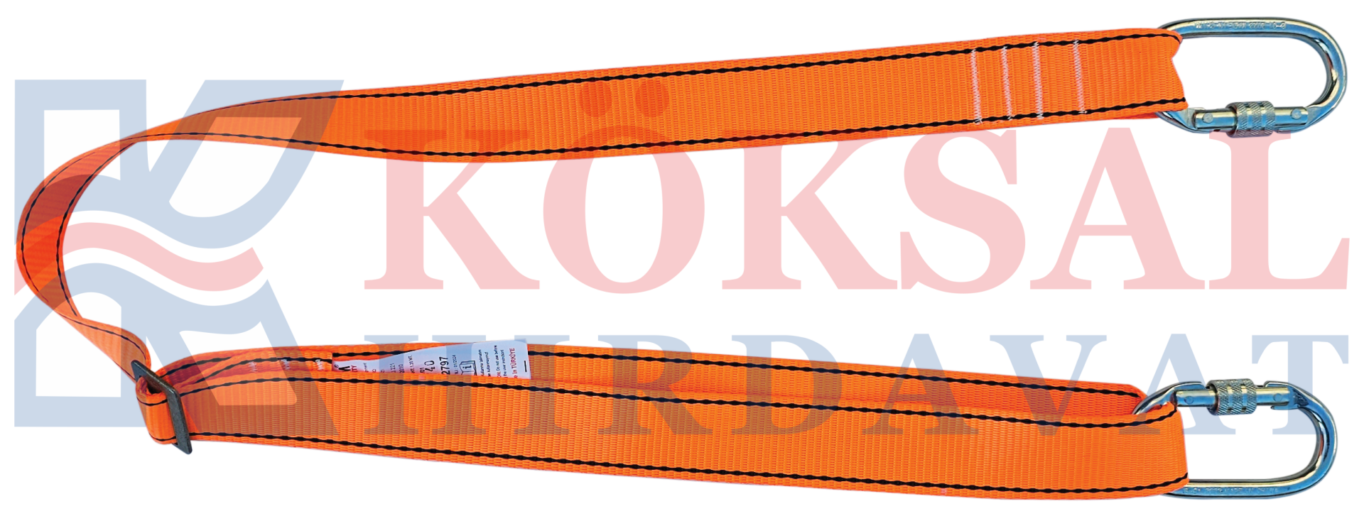 Kİ243 Kemer Sabitleme İpi Kolon Ayarlı Karabinalı