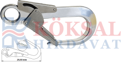 KK136 Alüminyum Büyük Çift Emniyetli Kanca KARAM 63mm