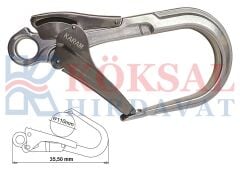 KK138 Büyük Alüminyum Çift Emniyetli Kanca KARAM 110mm
