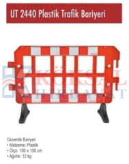 PLASTİK TRAFİK BARİYERİ UT-2440