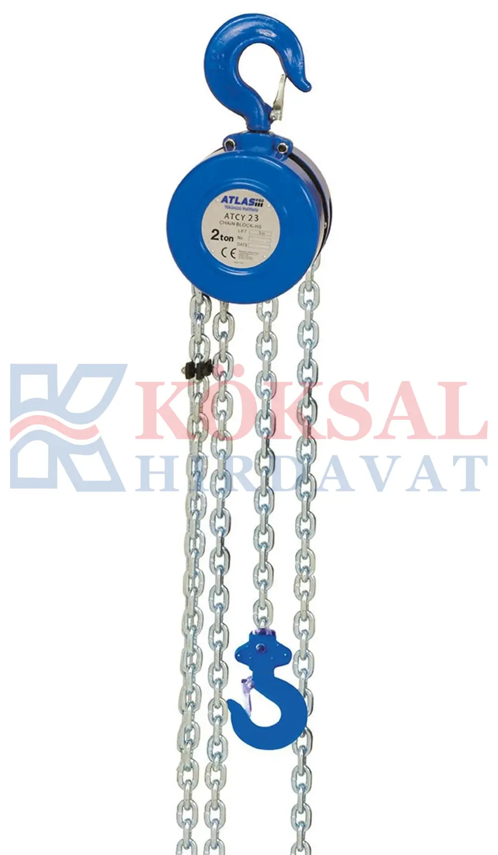ATCY 23 - 2 Ton 3 m Yuvarlak Caraskal ATLAS PRO
