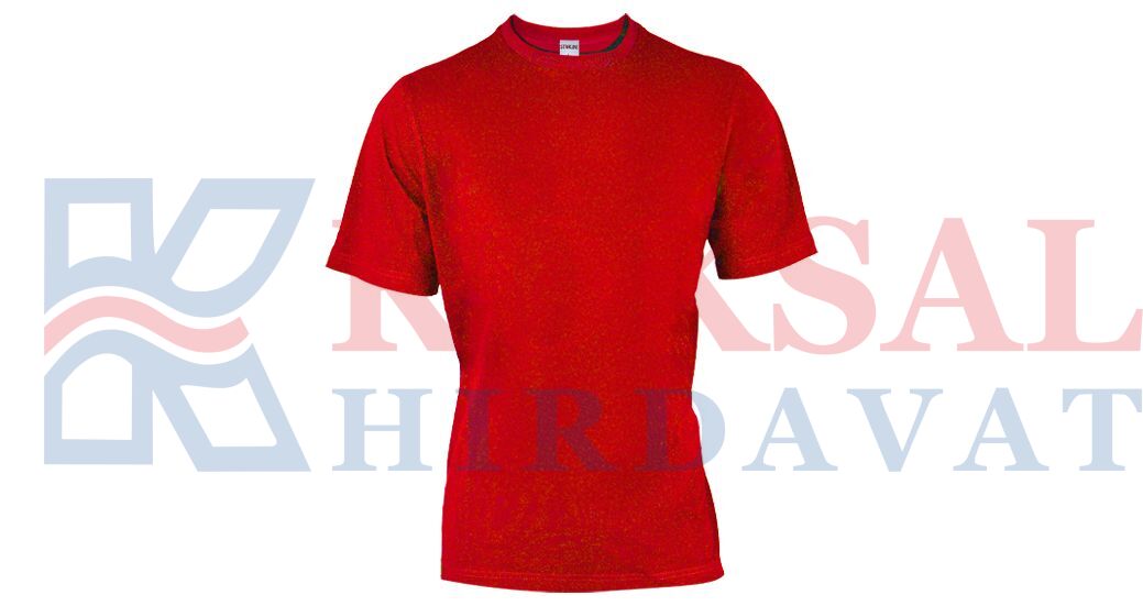 SC-01-K Sıfır Yaka Tişört XL - KIRMIZI