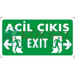ACİL ÇIKIŞ (SOL-SAĞ) - İKAZ LEVHASI