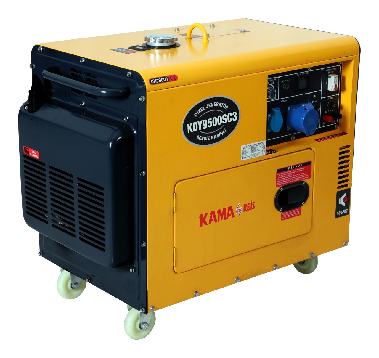 KDY9500SC3 DIZEL 3-FAZ JENERATOR 9kVA