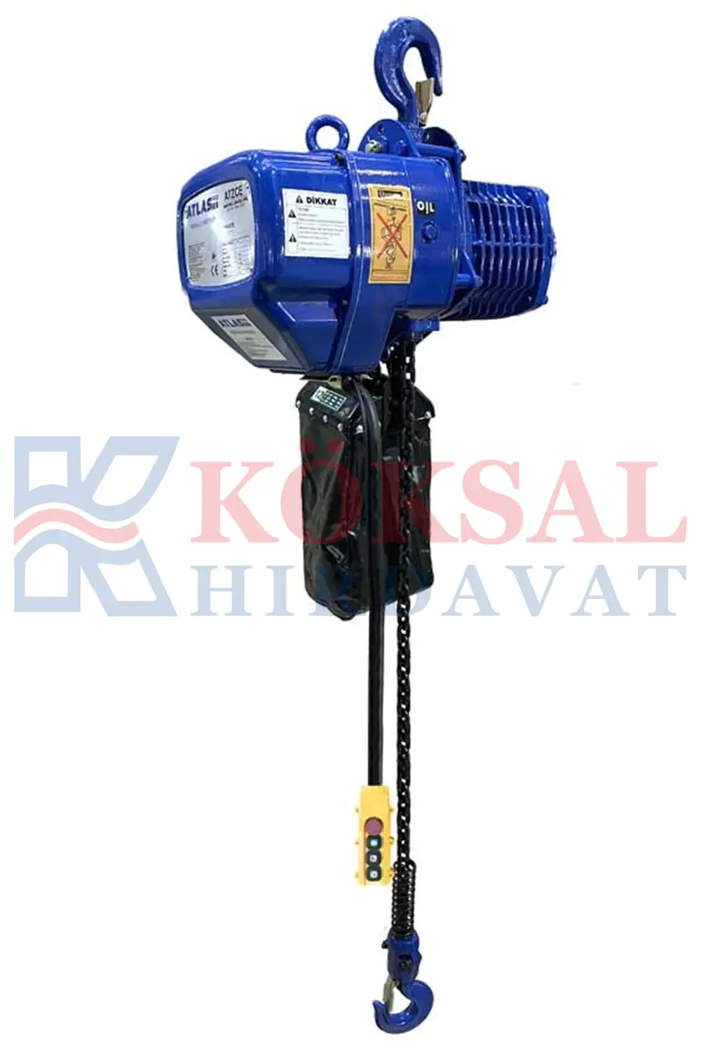3 Ton 6 m Elektrikli Zincirli Vinç 380 Volt - ATZCE 3 ATLAS PRO