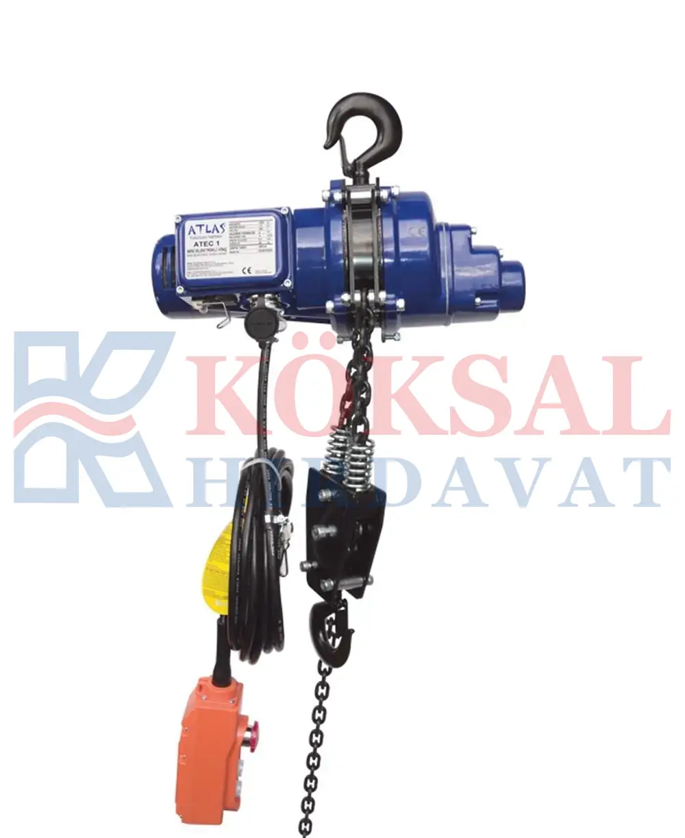 1 Ton 220 V Mini Elektrikli Zincirli Vinç - ATEC 1 ATLAS PRO