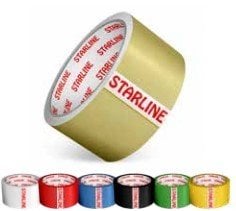 STARLİNE Koli Bandı Akrilik / Renkli 45 mic.